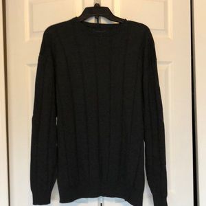 SALE - Men’s dark gray cable sweater